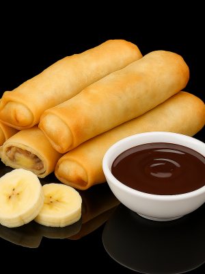 Bananen Frühlingsrollen (5 Stück)